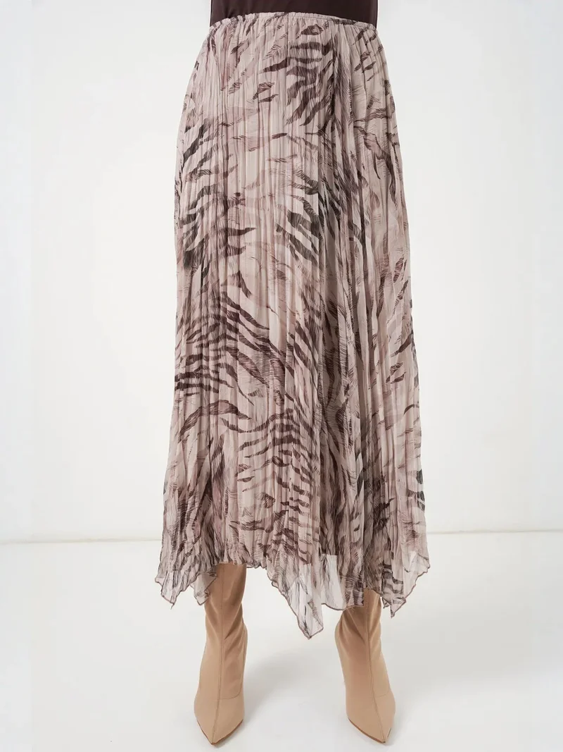 بيغ دارت BDART Asymmetrical Patterned Maxi Skirt