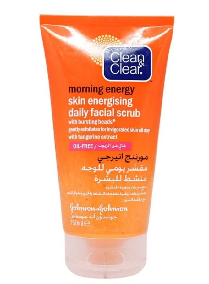 Clean & Clear Morning Energy Daily Facial Scrub 150 Ml - Image 1