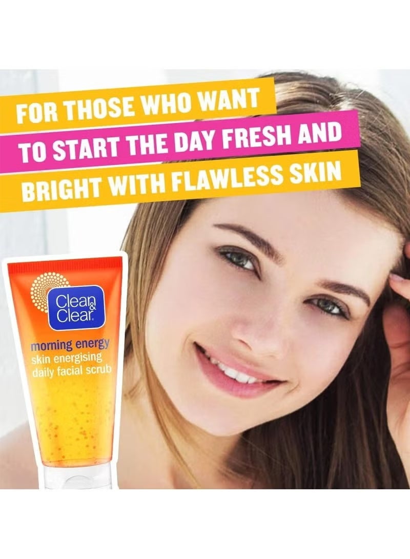 Clean & Clear Morning Energy Daily Facial Scrub 150 Ml - Image 2