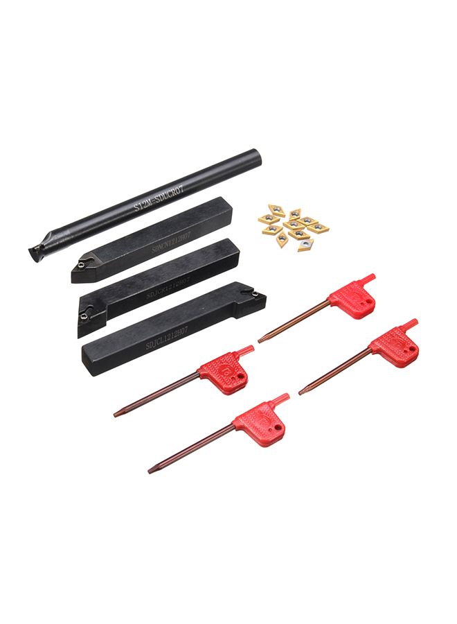 NIBEMINENT 18-Piece Lathe Turning Tool Set Multicolour 0.586kg - Image 1