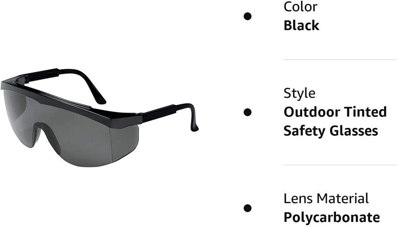 WYATT 2 Pack Safety Glasses, Anti-fog, Scratch Resistant Clear Wraparound Lenses and No-Slip Grips, Adjustable, Lab Goggles (TINTED) - Image 5