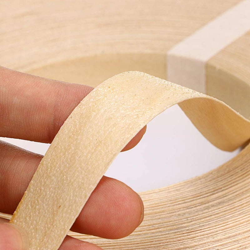 Skelang Birch Wood Veneer Edgebanding Preglued 3/4" x50', Flexible Wood Tape with Hot Melt Adhesive for Shelving, Cabinet, Furniture - Image 4