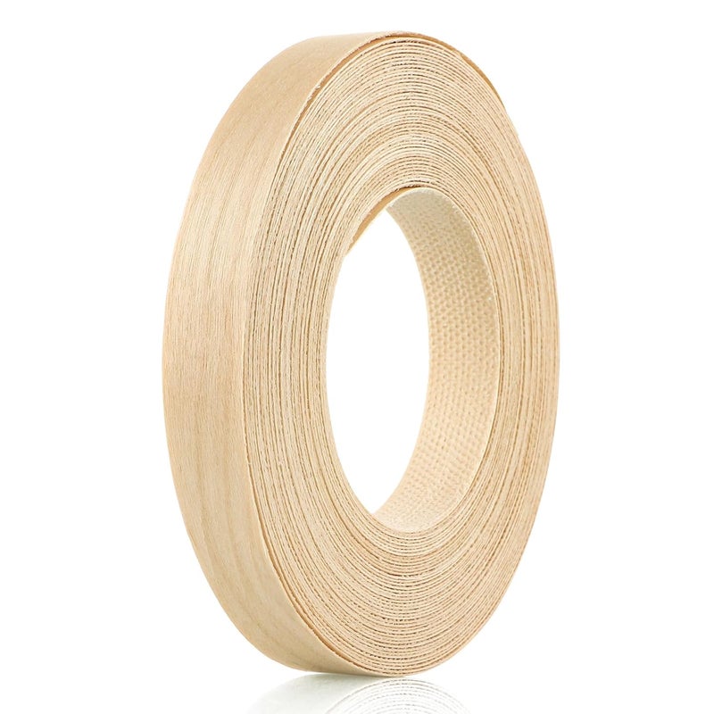 Skelang Birch Wood Veneer Edgebanding Preglued 3/4" x50', Flexible Wood Tape with Hot Melt Adhesive for Shelving, Cabinet, Furniture - Image 2