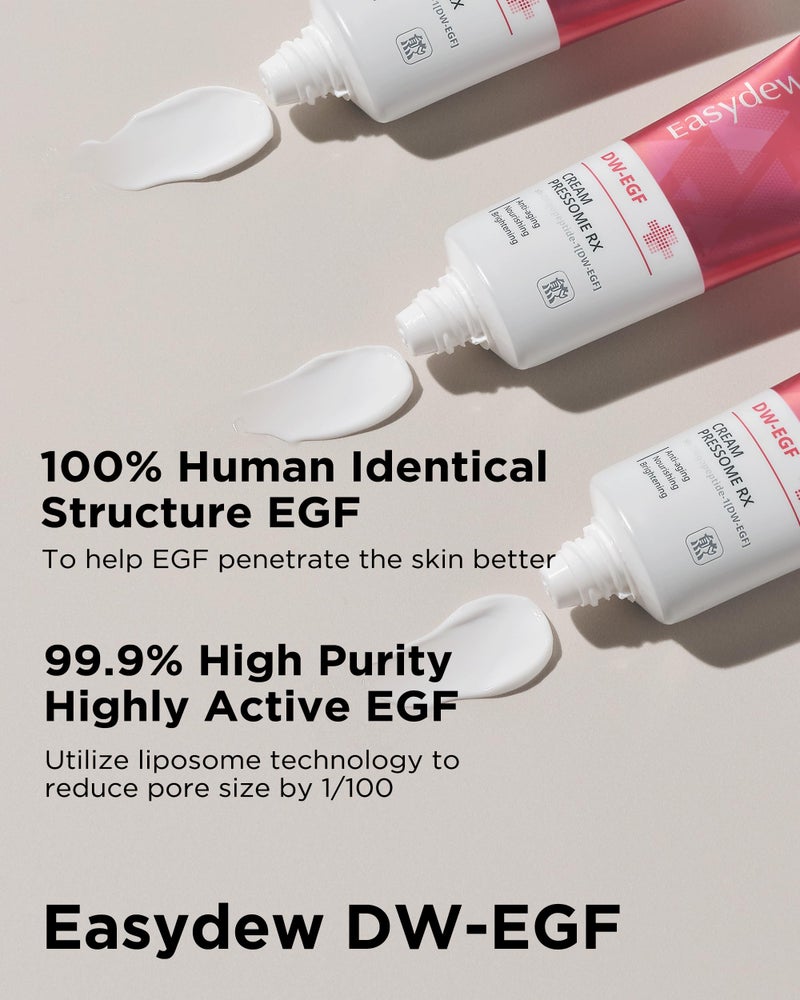 Easydew DW-EGF Pressome Cream(50ml).Anti-Aging Moisturizer with DW-EGF, Hyaluronic acid, Collagen, Elastin, ceramide, K beauty, Korea skincare - Image 5