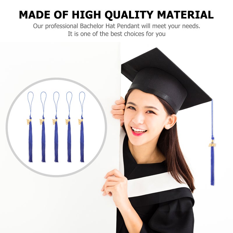 5pcs 40cm 2020 Bachelor Hat Tassel Pendant Graduation Supplies - Image 1