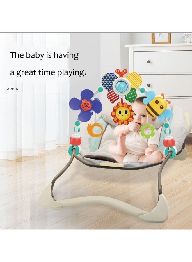 Newborn Baby Mobile Hanging Toy for Car Seat and Stroller Attachment Soothing Educational Infant Toy 28x6x28cm 520g for Home Travel and Everyday Use - Image 4