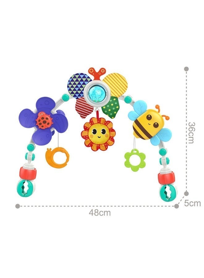 Newborn Baby Mobile Hanging Toy for Car Seat and Stroller Attachment Soothing Educational Infant Toy 28x6x28cm 520g for Home Travel and Everyday Use - Image 5