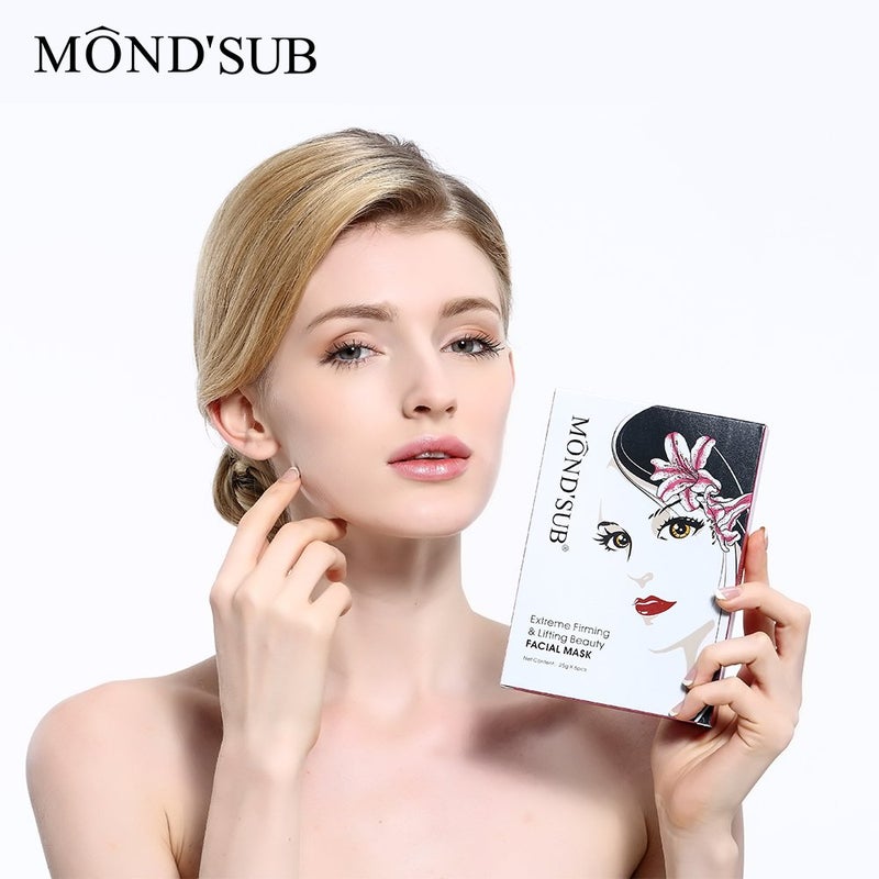 Mond'sub MONDSUB Extreme Firming Lifting Moisturizing Beauty Instant Face Sheet Mask for Glowing Skin Unisex Pack of 10 - Image 4