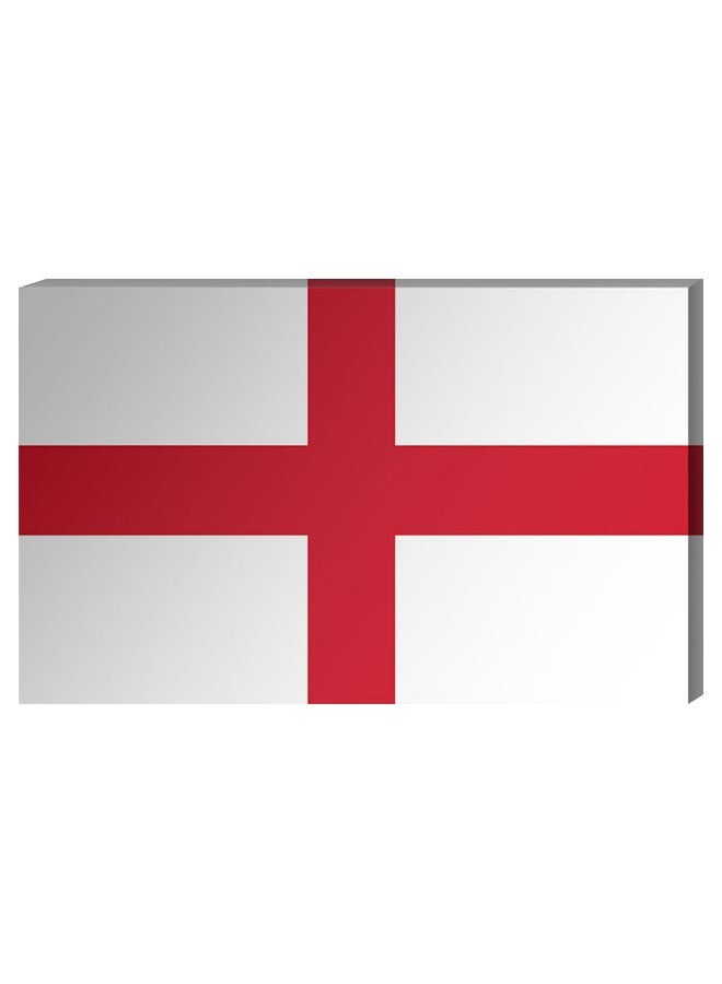 RYN England Flag Wall Decor Painting With Inner Frame White/Red 40 x 60centimeter - Image 1