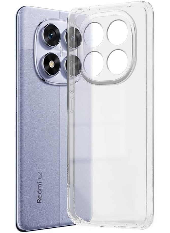 غطاء شفاف لهاتف Redmi Note 14 Pro 5G مصنوع من مادة TPU المرنة والناعمة وخفيفة الوزن - Image 2
