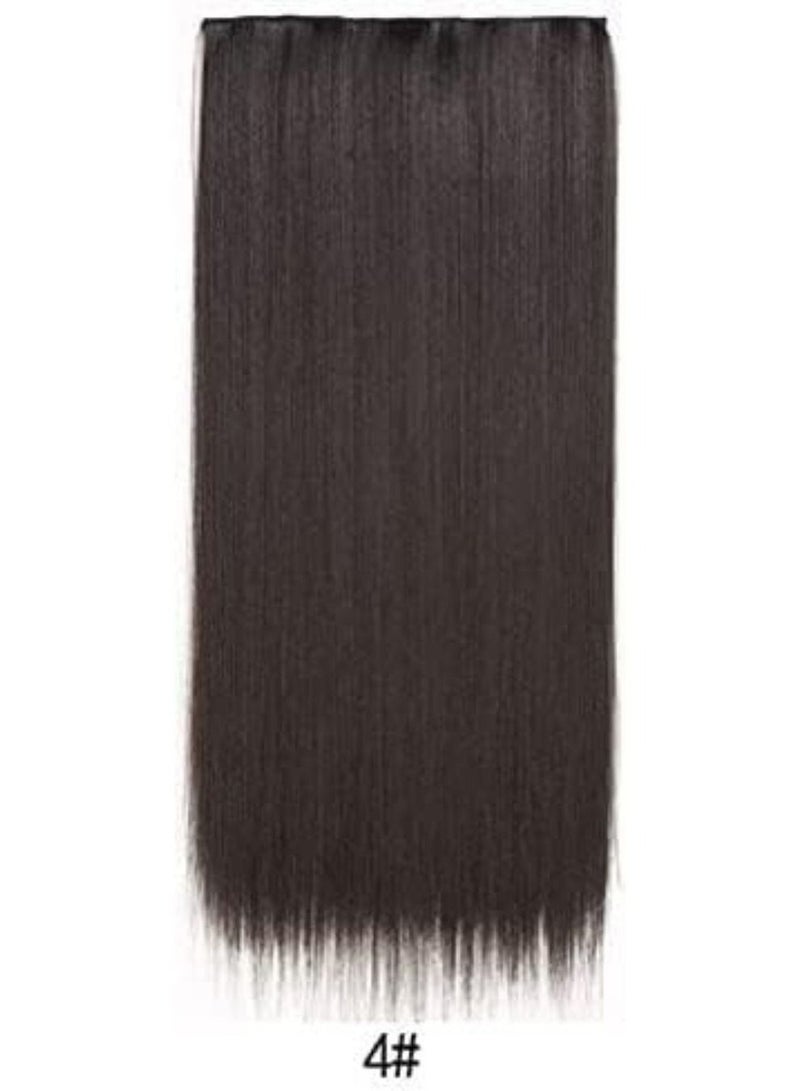 Estelle Full Head One Piece Long Straight and Body Wave Hair Extension With 5 Clips Suitable for Women (Straight No 4) - Image 2