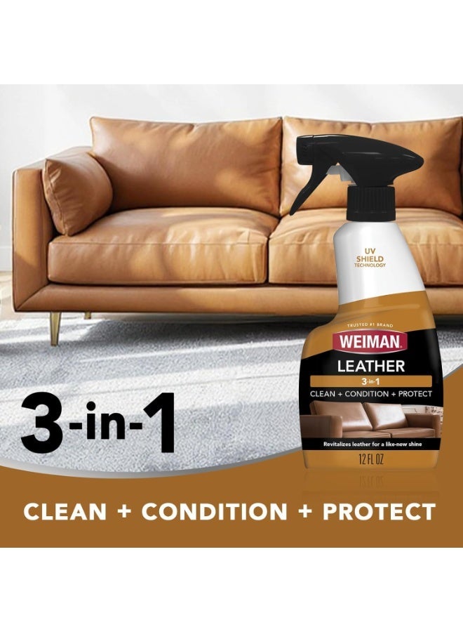 Weiman Leather Cleaner & Conditioner - 12 oz (355ml) - Image 4