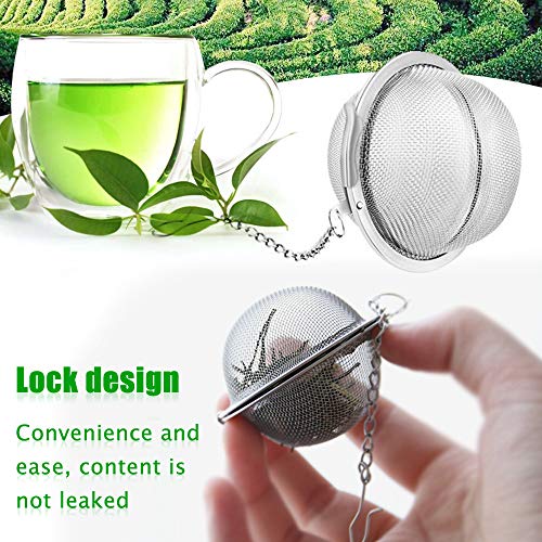 Golf Tea Steeper, 2Pcs Mesh Tea Infuser Premium Tea Filter Tea Interval Diffuser with Extended Chain Hook for Brew Loose Leaf Tea and Spices & Seasonings - Image 5