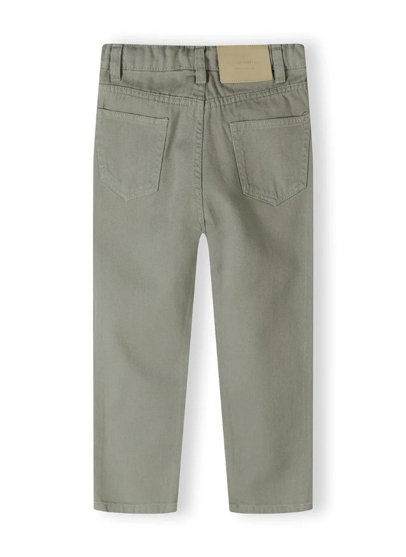 MINOTI Kids Girls Twill Mom Fit Trousers