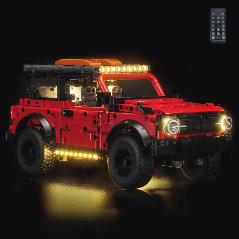 LocoLee Light kit Compatible with Lego 42213 Ford Bronco SUV No Model Only Light LED Lighting Accessories Compatible with Lego 42213 RC Version - Image 2