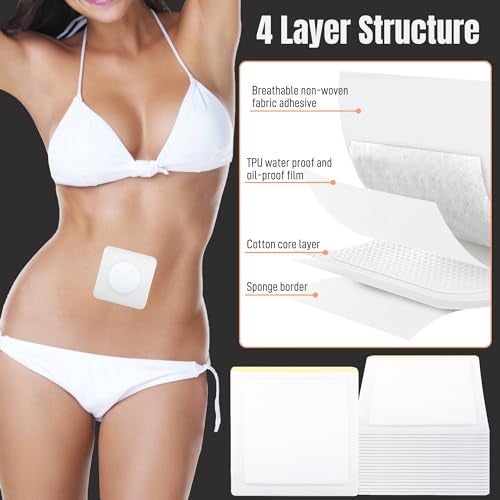 Pedobi 30Pcs Castor Oil Pack Wrap, Castor Oil Patches for Belly Button, Highly Absorbent Self-Adhesive Organic Cotton, No Wash, Easy to Use(Oil Not Included) - Image 4