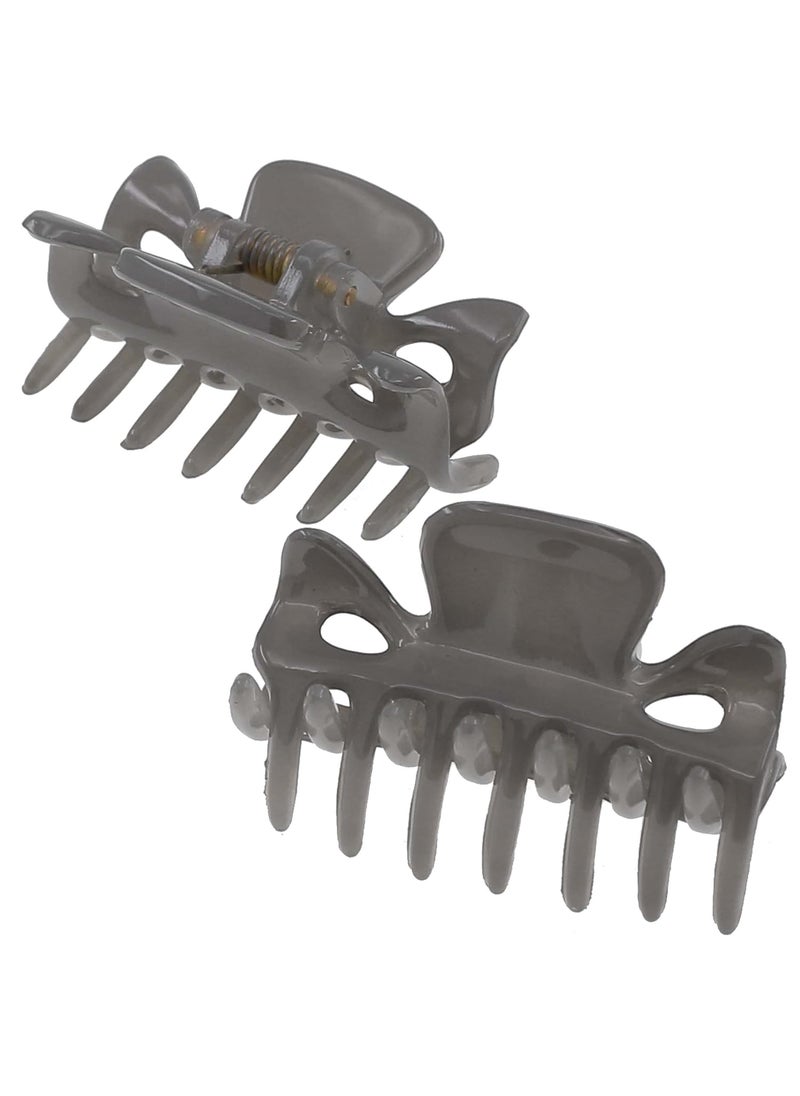 CAMILA - Camila Paris CP3511 French Hair Clip for Women, 1.5 inch Set of 2 Gray Girls Hair Claw Clips Jaw Fashion Durable Styling Hair Accessories for Women, Strong Hold No Slip Grip, Made in France - Image 1