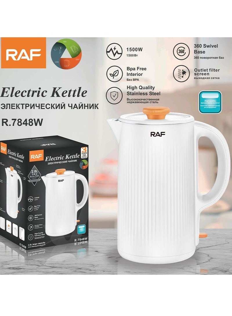 آر إيه أف غلاية منزلية من الفولاذ المقاوم للصدأ مع إيقاف تشغيل تلقائي بسعة 2.0 لتر - Image 2