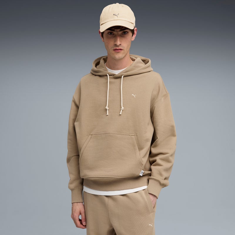 PUMA MMQ Mens Beige Hoodie - Image 1
