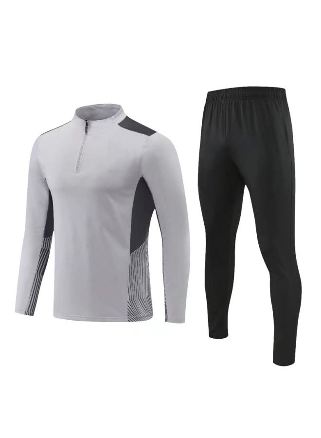 Light Board Football Training Suit Men's Long-sleeved Winter Game Team Uniform Children's Jersey Appearance Uniform Football Uniform Printed
