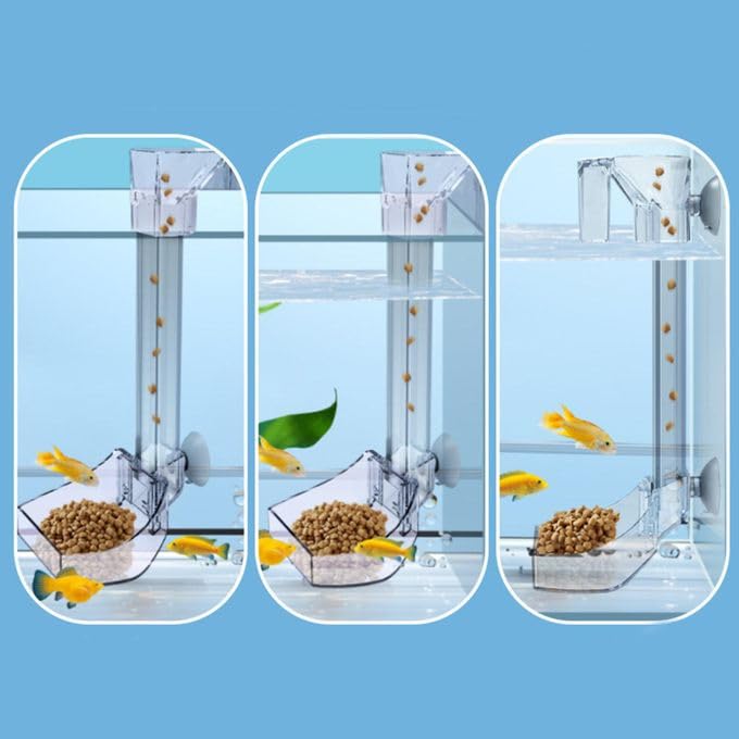 VAYINATO ® Clear Acrylic Fixed Point Hanging Fish Food Feeding Tube for Aquarium Fish Tank | Suitable for Bottom Feeder Fish and Shrimp (29 CM) by Petzlifeworld - Image 5