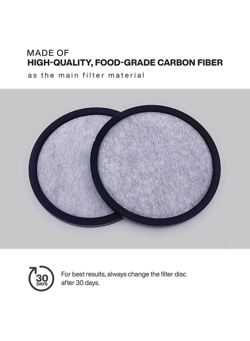 12 Premium Charcoal Water Filter Discs Compatible with Mr Coffee Brewers Great for Pure Flavor and Easy Brewing  - Image 1