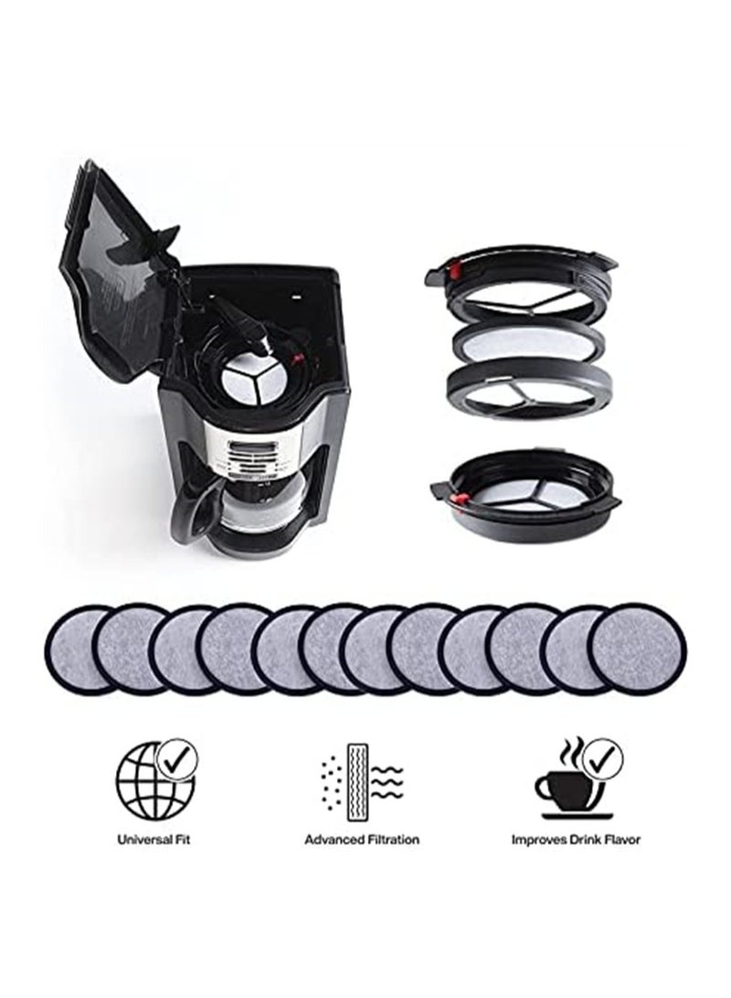 12 Premium Charcoal Water Filter Discs Compatible with Mr Coffee Brewers Great for Pure Flavor and Easy Brewing  - Image 4