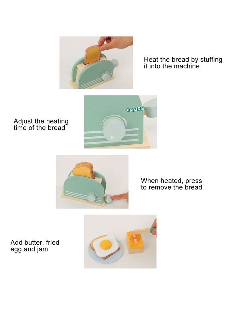 Velaurs Simulation Bread Machine Children's Baking Bread Making Imitation Western Food Set Toy  - Image 3