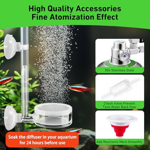 Hygger CO2 Pro 5L Aquarium CO2 Generator System, Complete Carbon Dioxide Reactor Kit with Regulator and Needle Valve for Aquarium Plants Tanks - Image 3