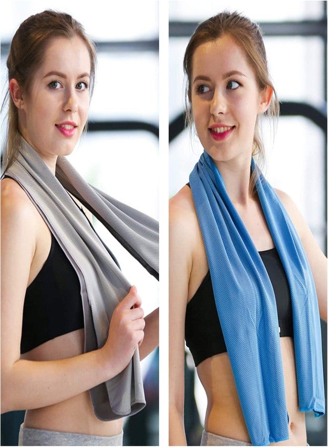 Clovis 5pcs Cooling Towels (40" x 12") Ice Towel Soft and Breathable for Neck and Face Cooling Towel, Microfiber Towel for Yoga, Exercise, Running, Golf, Gym, Camping, Beach and Other Activities - Image 5