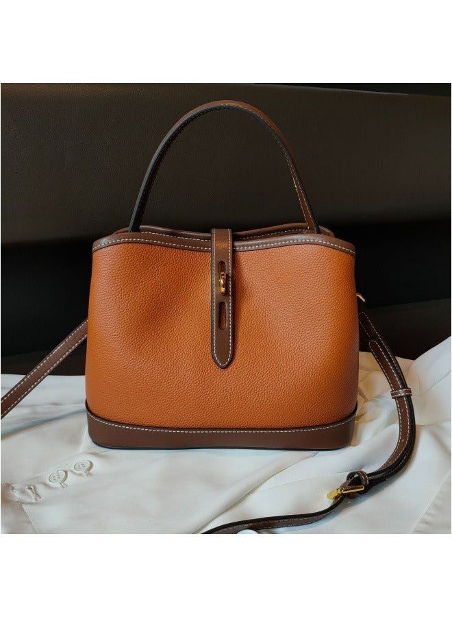 M MIAOYAN High-end simple bucket bag women's crossbody bag niche design versatile shoulder bag new commuter handbag  - Image 1