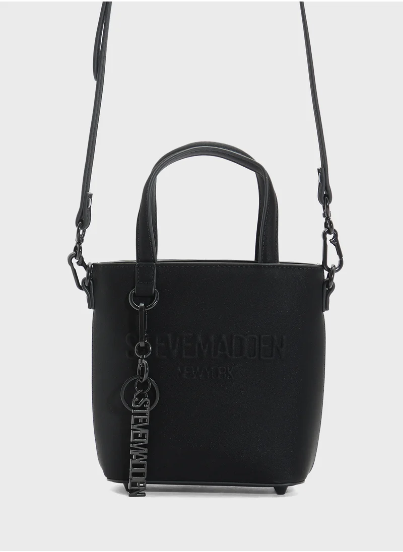 STEVE MADDEN Briggy Logo Top Handle Tote