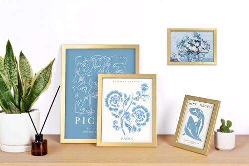 ANERZA 16 PCS Framed Blue Wall Art Decor, Matisse Wall Prints for Bedroom, Gallery Wall Frame Set, Minimalist Posters for Living Room Aesthetic, Collage Kit, Teen Girls Dorm Home Artwork - Image 5