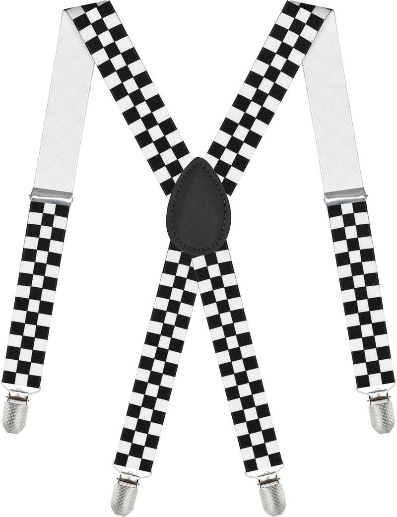 DIBI Suspenders for Men - Adjustable X back Suspender with 4 Strong Clips - Image 1