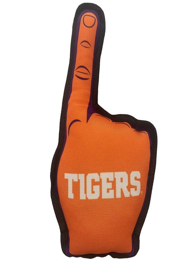 Pets First NCAA Clemson Tigers #1 FAN TOY. Best SPORTS Dog Toy with Double Stitched trim and Tough Nylon material filled with Chewable Polyfil and INNER SQUEAKER - Image 2