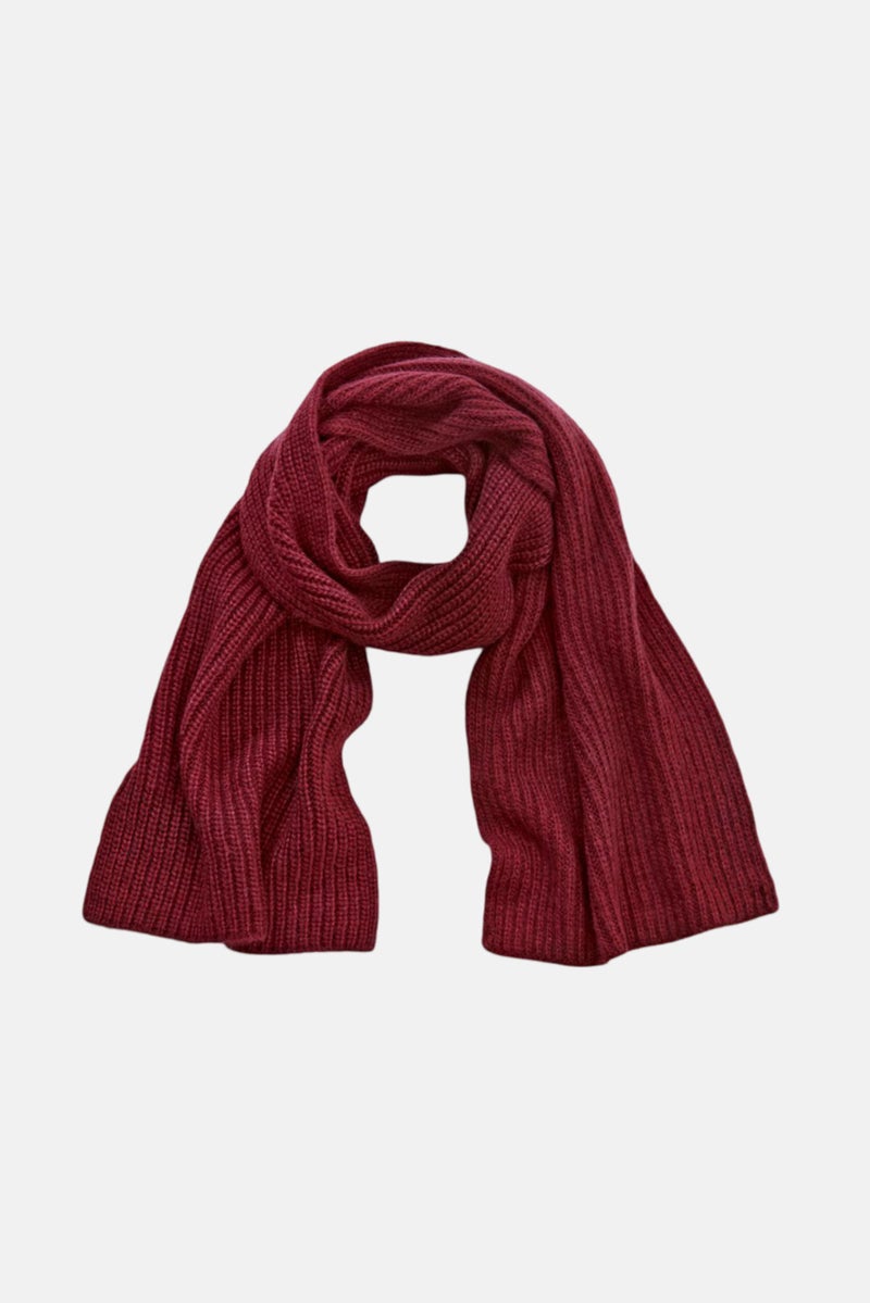 Tchibo Women Textured Scarf 180 x 32  cm, Maroon  - Image 2