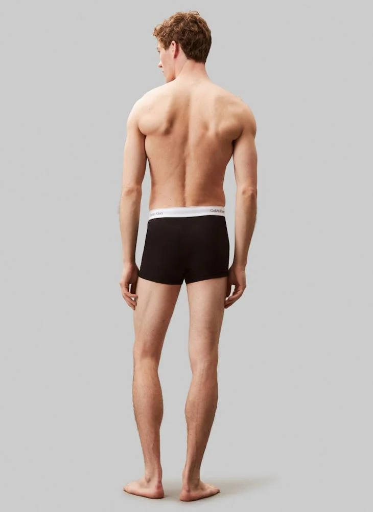 Calvin Klein Black 5 Pack Relaxed Dart Trunks - Icon Cotton Stretch for Men | Best Price UAE