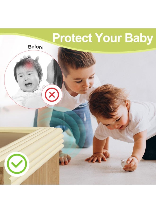 Purrhappy 2/8M Baby Proofing Foam Edge Safety Strip, Self Adhesive 8mm Thickened Ultra Soft Sponge Anti-Collision Bumper Strip, Pre-Taped Self Adhesive W-Type Edge & Corner Protector, Shock Absorbing Anti-Bump Edge Guard for Table Furniture Glass Table Fireplace Wall Chair Desk, Pink - Image 2