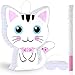Aoriher Cat Piata with Blindfold and Bat Cat Birthday Party Supplies Kitty Piatas Pink and White for Party Favor Birthday Decorations 142 x 128 x 32 Inch Pink and White - Image 2