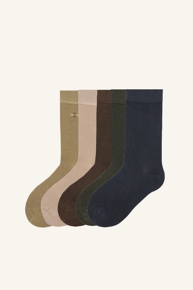 Man Printed Premium 5 Piece Long sock