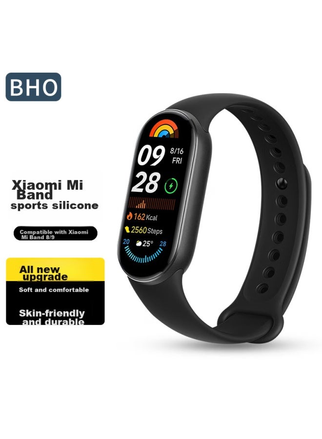 BHO Bho Suitable For Xiaomi Band 9/8 Smart Fitness Bracelet, Wristband Nfc Version, Xiaomi Band 8/9 Strap, Silicone Sports Bracelet Replacement Strap Accessory  - Image 1