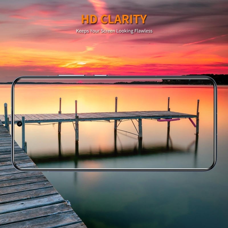 إنكاي واقي شاشة زجاجي مقسى من لهاتف Nothing Phone 3a Lite، فيلم حماية من الألومنيوم والسيليكون بحافة قوسية كبيرة شفاف - Image 4
