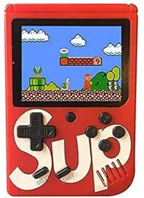وحدة تحكم ألعاب محمولة للأطفال من Sup مع شاشة LCD مقاس 3.0 بوصات (أحمر)