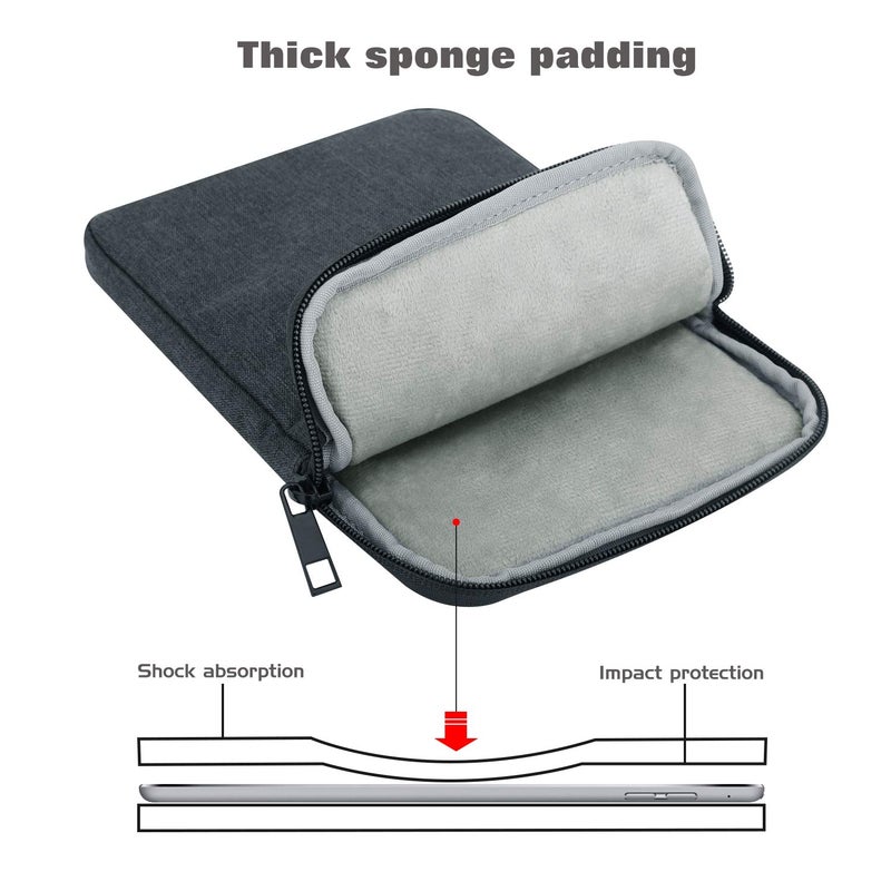 MoKo 9-11 Inch Tablet Sleeve Bag Carrying Case Fits New 11-inch iPad Pro M4/iPad Air M2 2024, iPad Air 5/4/3 10.9"/10.5", iPad Pro 11 M2, iPad 10th 10.9, iPad 9/8th Gen 10.2, Tab S8/S9 11", Space Gray - Image 4