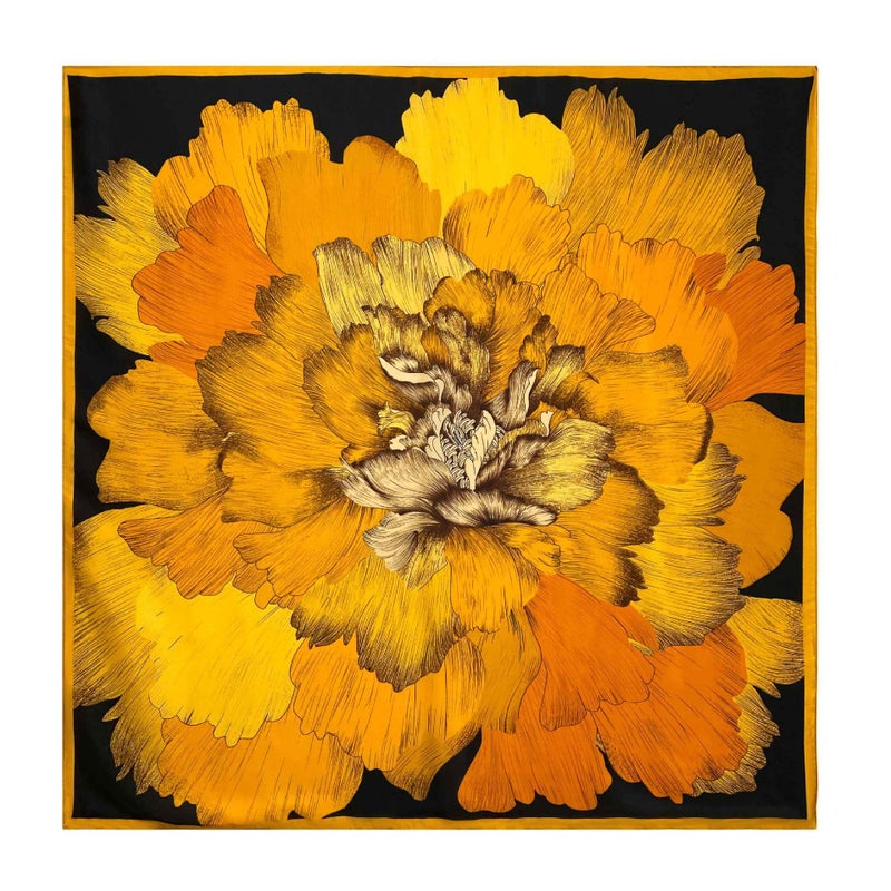 K-Elewon Large Square Scarf 43" Silk Scarf Fashion Scarves Silk Feeling Hair Wrapping Scarfs Night Sleeping Headscarf (VB07) - Image 1