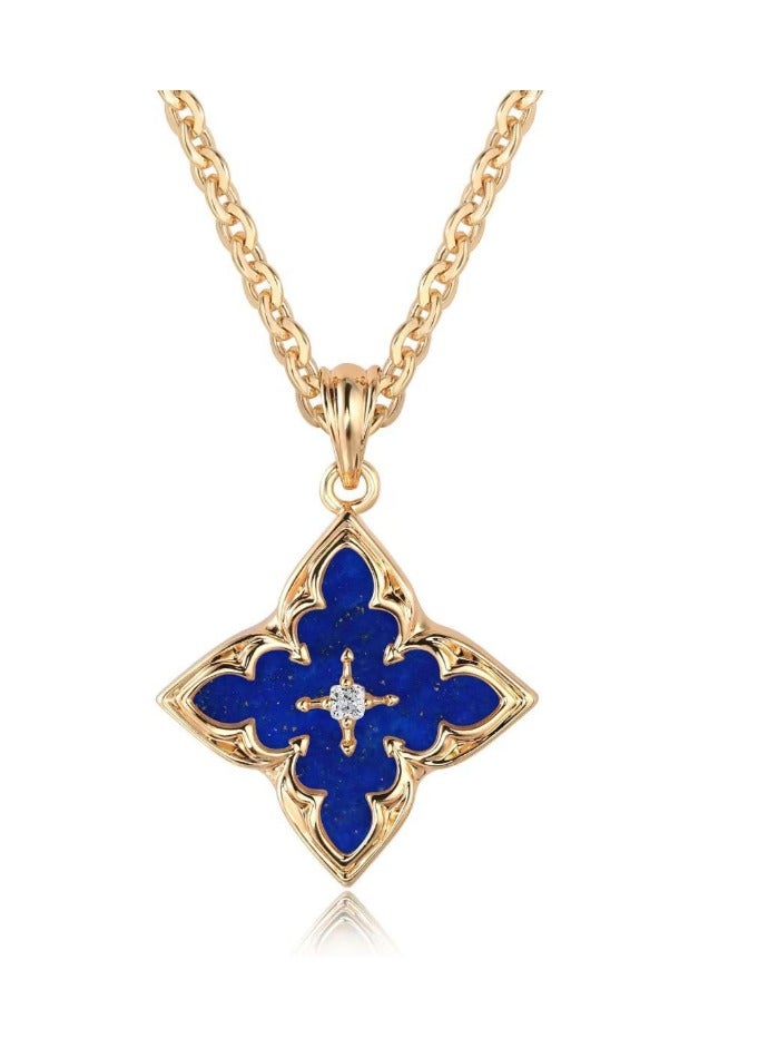 Luxury 18K Gold-Plated Copper Polished Chain - Elegant Versatile Sweater Chain - Image 1