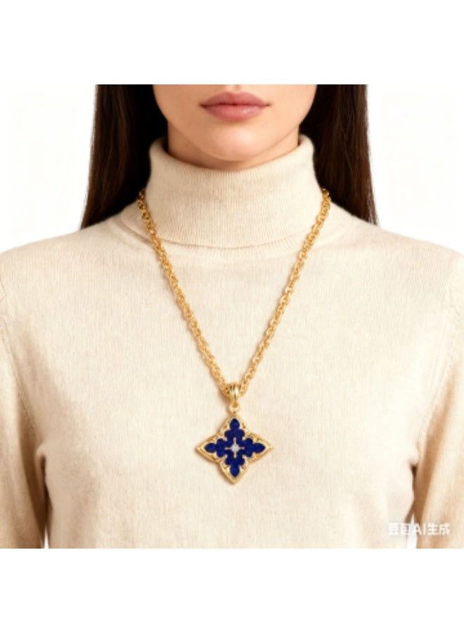 Luxury 18K Gold-Plated Copper Polished Chain - Elegant Versatile Sweater Chain - Image 4