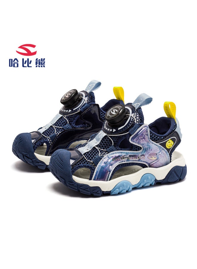 Habibixiong Children's Shoes Summer Rotating Buckle Sports Sandals Boys And Girls Baotou Sandals Light Beach Shoes Manufacturers On Behalf Of The Hair