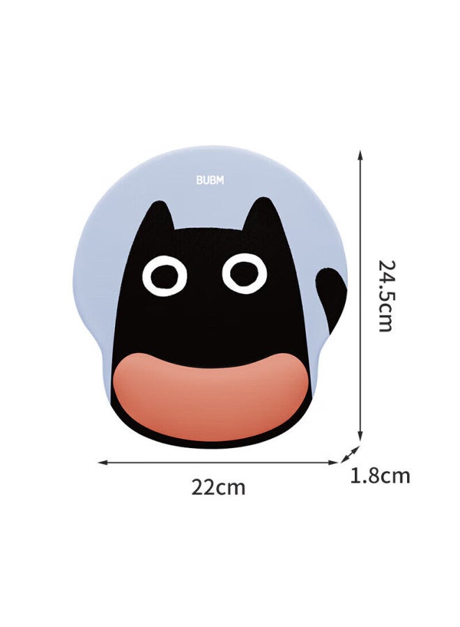 Bubm Business Mouse Pad Wrist Rest, Silicone Mouse Pad, Extra Large Thick Size, Computer Office Mouse Pad, For Men And Women, Gaming Wrist Rest - Big Eye Cute Pet - Image 4