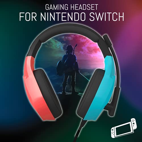 Orzly Gaming Headset with Mic for Nintendo Switch OLED and Lite Joycon Color Match with Led Light Microphone & Remote - Hornet RXH-20 Tanami Edition - Image 3